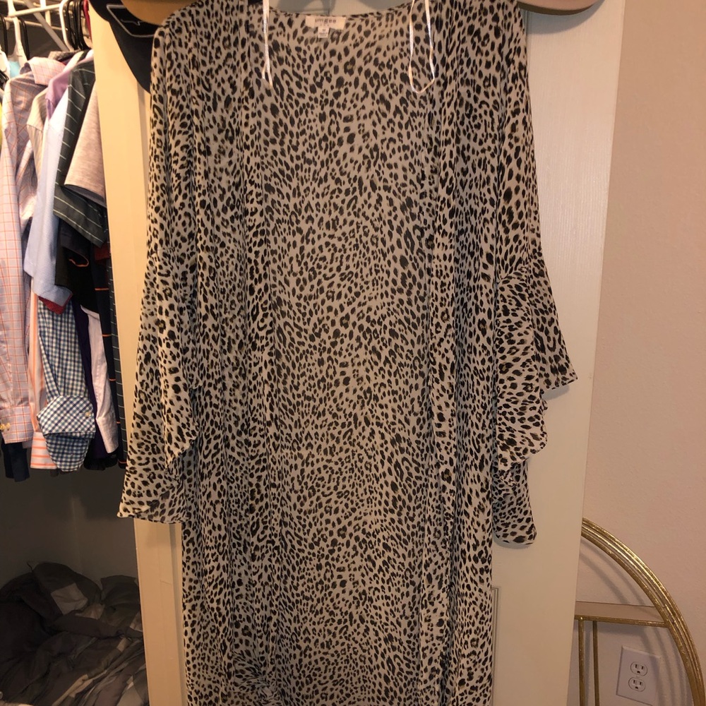 Cheetah print kimono